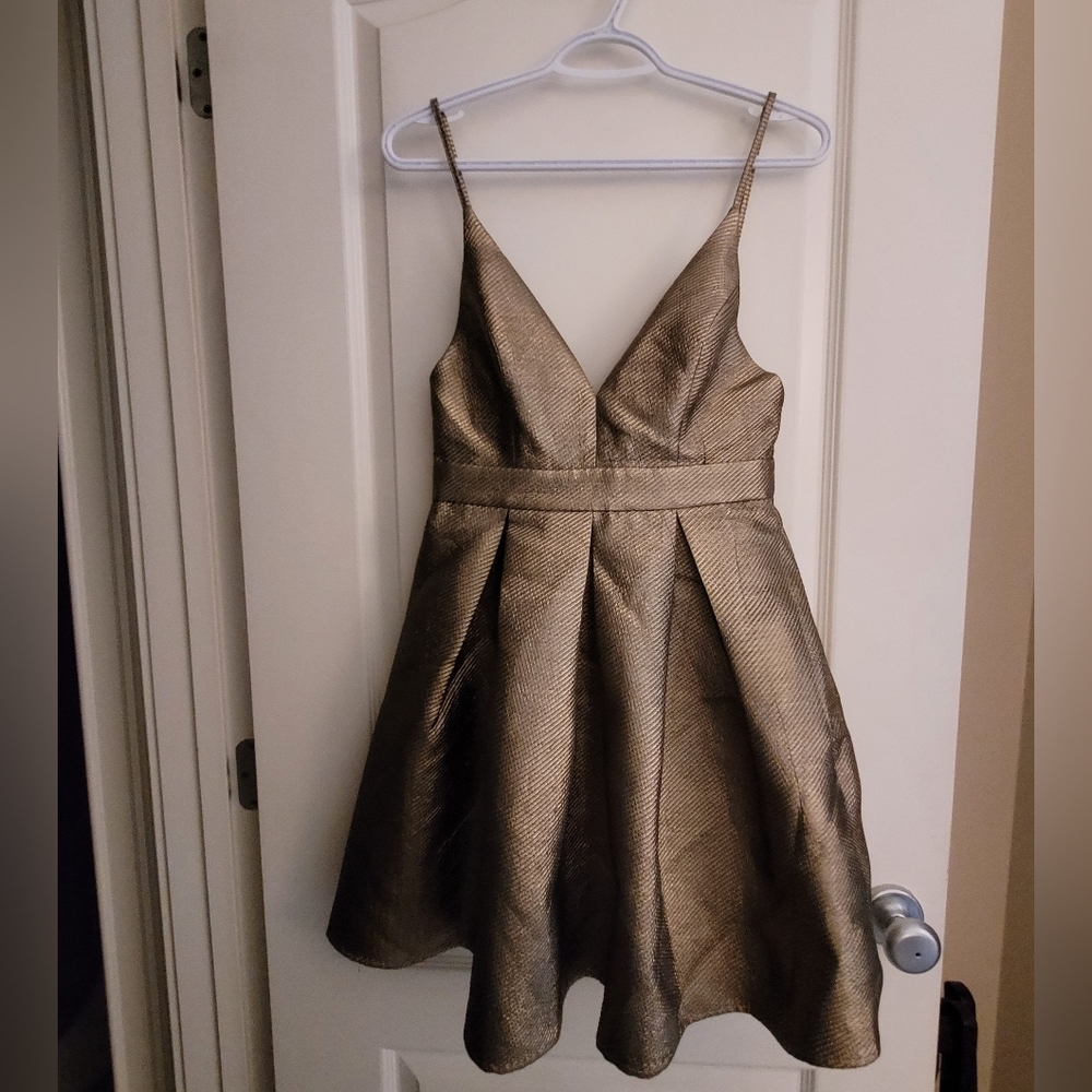NEW gold party dress size small